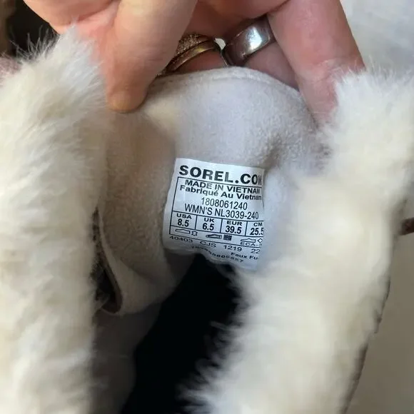 Sorel Women's Explorer Joan waterproof suede boots Sz 8.5 - Picture 4 of 8